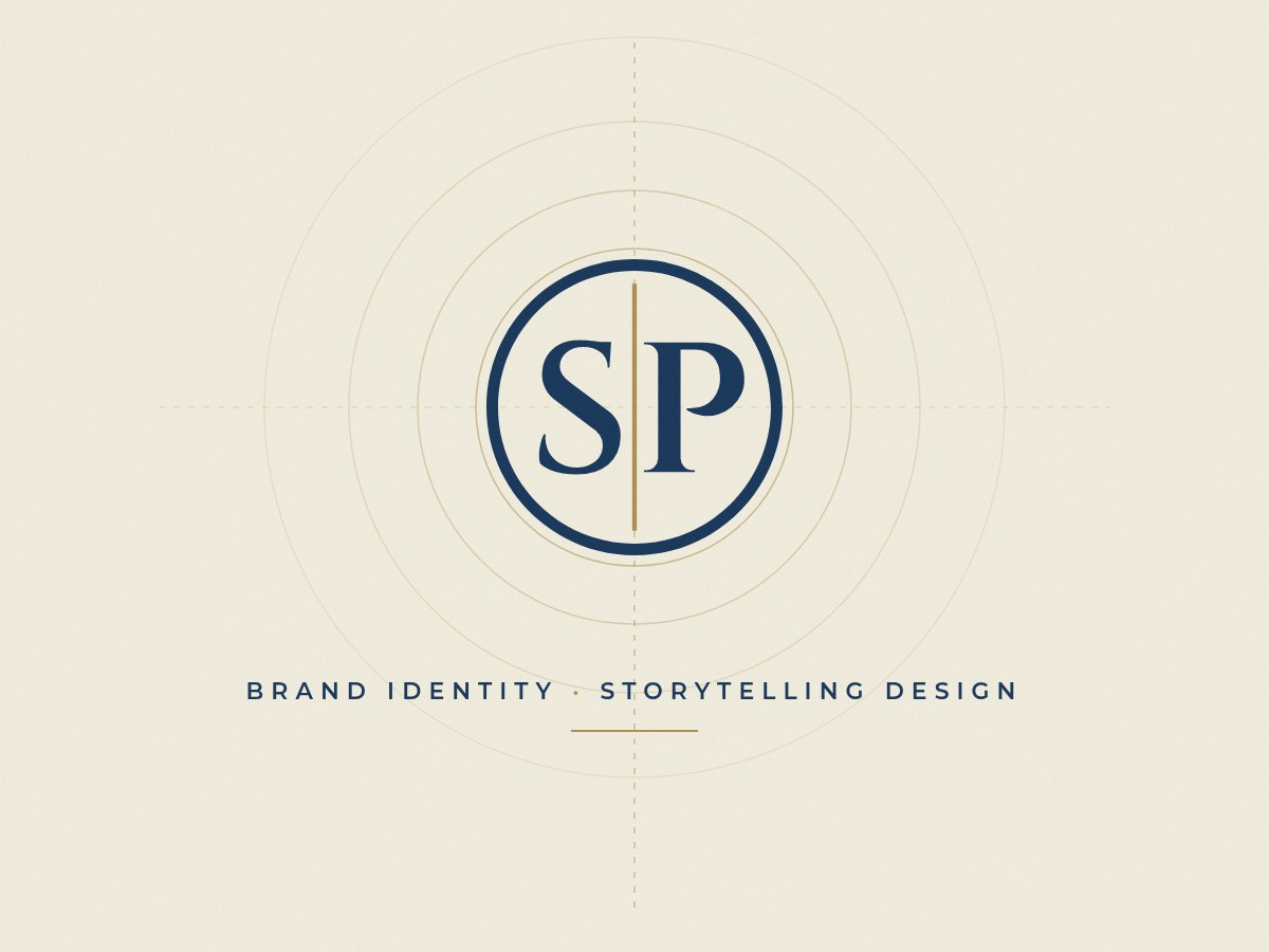 The SP seal with gold construction lines